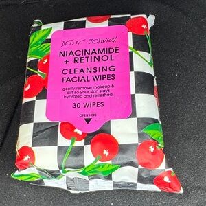 Betsey Johnson Cherry Checkered Facial Wipes
